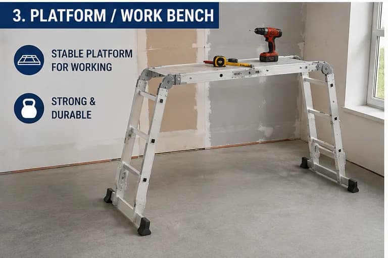 12-Foot Aluminium Multi-Purpose Ladder 4x3 thumbnail 3