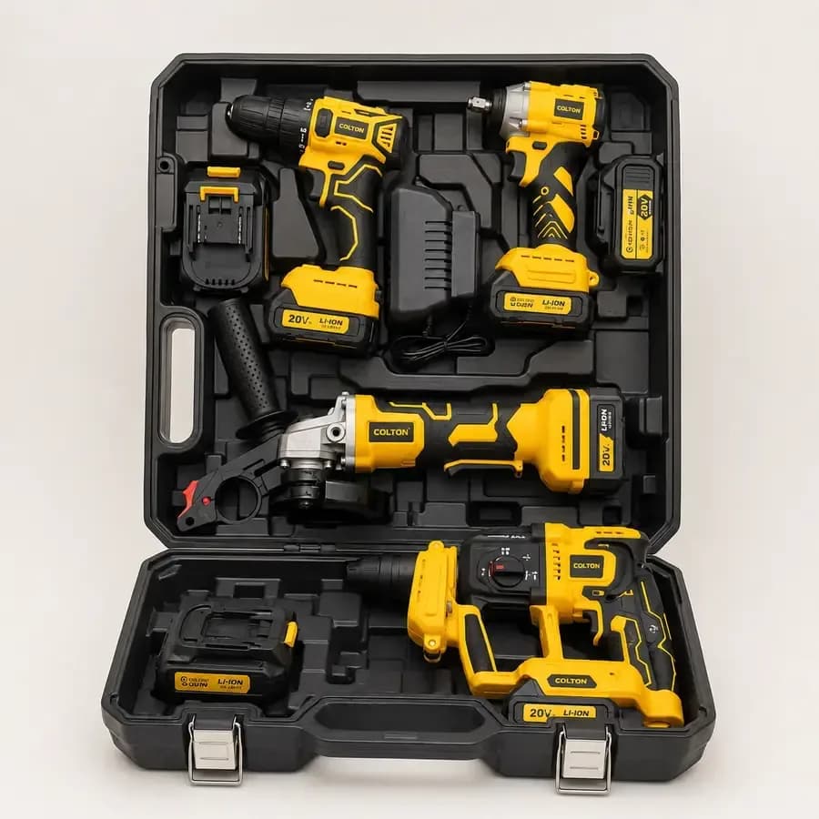 4-Piece Cordless Power Tool Combo Set thumbnail 7