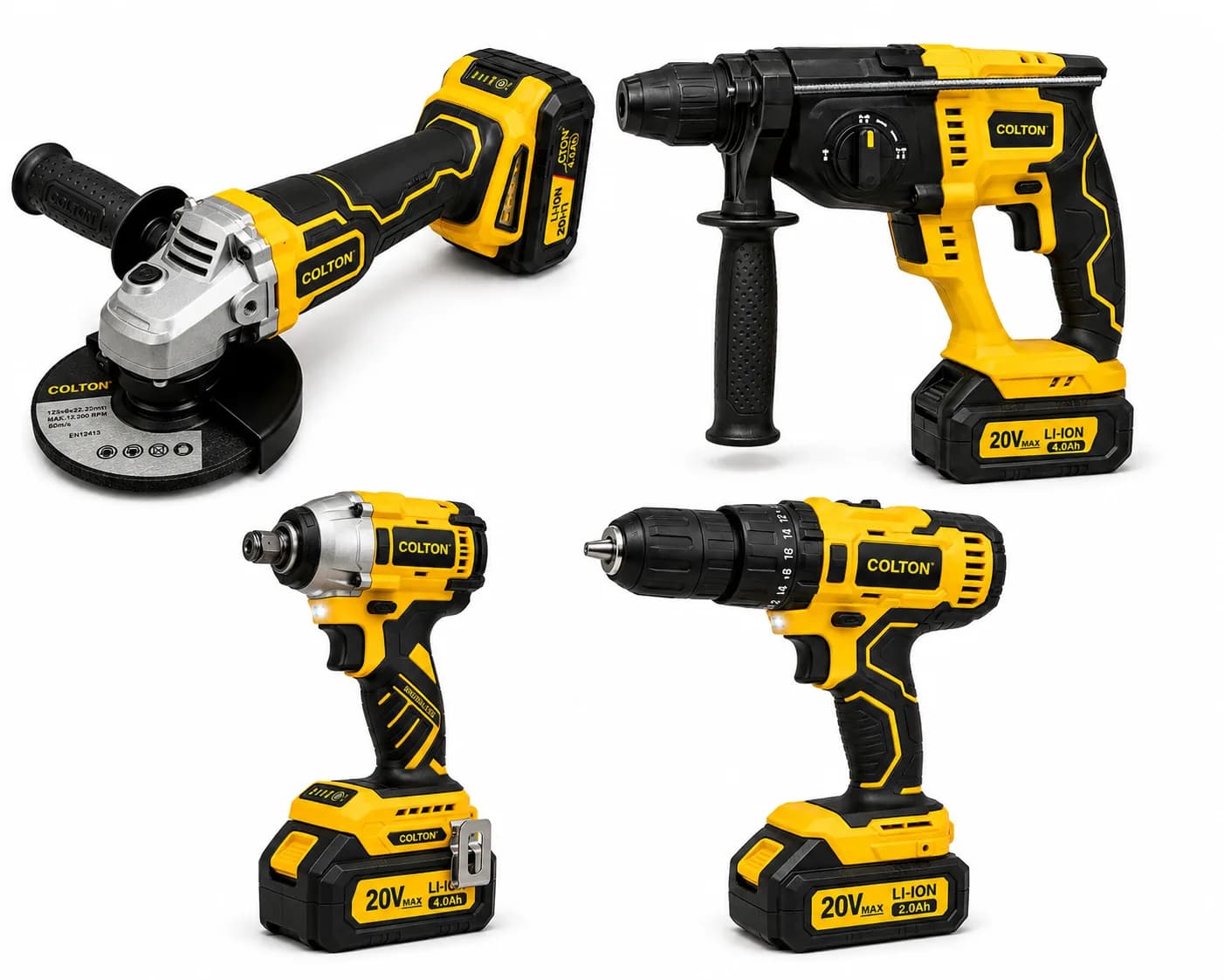 4-Piece Cordless Power Tool Combo Set