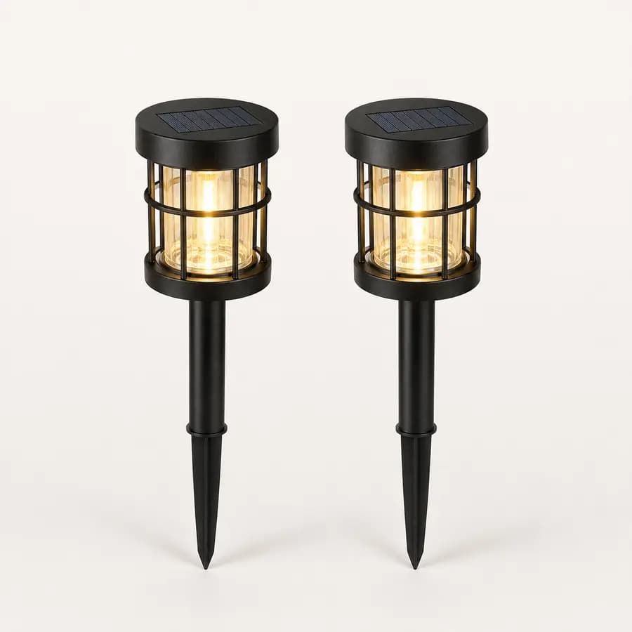 Solar Garden Light, 2-Pack